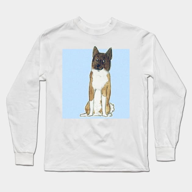 Akita inu Long Sleeve T-Shirt by bitingnclawing